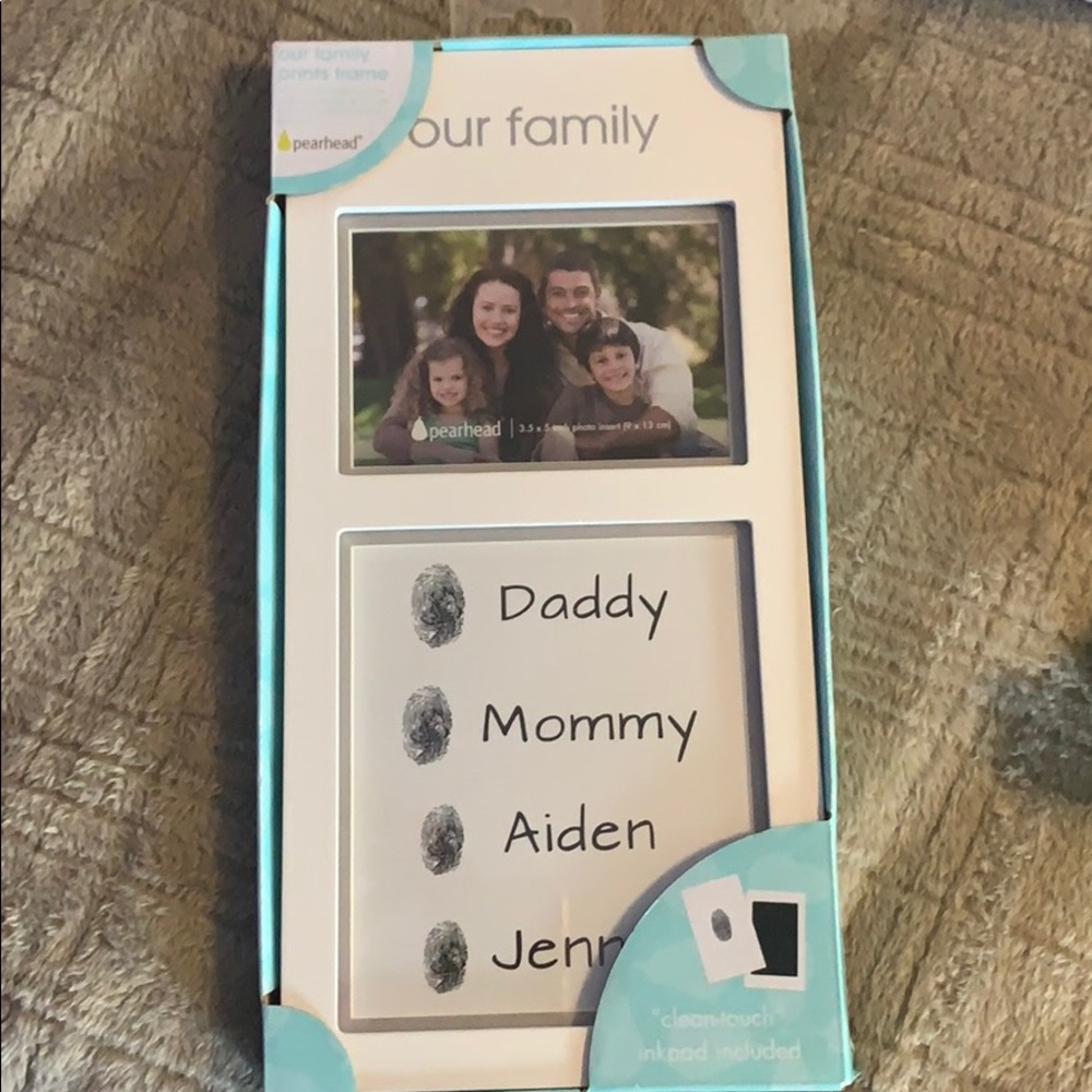 Our family finger print frame
